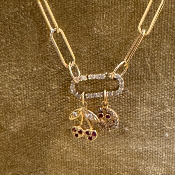 Sydney Evan 14k yellow gold cherry charm - Picture 5 of 5